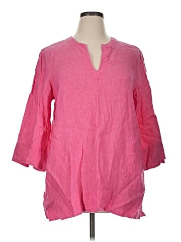 Lands' End 3/4 Sleeve Blouse (view 1)