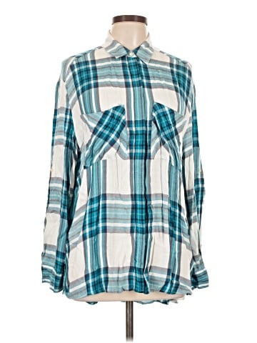 Express Long Sleeve Button-Down Shirt (view 1)