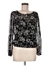 BCX 100% Polyester Black Long Sleeve Blouse Size M - photo 1