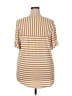 Green Envelope Yellow Tan Short Sleeve Top Size 2X - photo 2