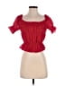 Shein Red Short Sleeve Top Size 2 - photo 1