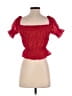 Shein Red Short Sleeve Top Size 2 - photo 2