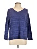 Chico's Blue Pullover Sweater Size Lg (2) - photo 1