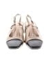 Just Fab Color Block Ivory Tan Heels Size 9 1/2 - photo 2