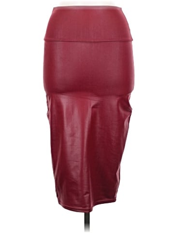 Finejo Faux Leather Skirt (view 2)