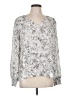Worthington 100% Polyester Silver Long Sleeve Blouse Size L - photo 1
