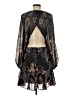 Free People 100% Polyester Paisley Black Cocktail Dress Size M - photo 2