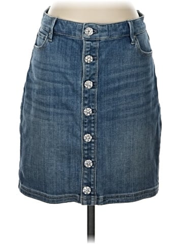 White House Black Market Denim Skirt (view 1)