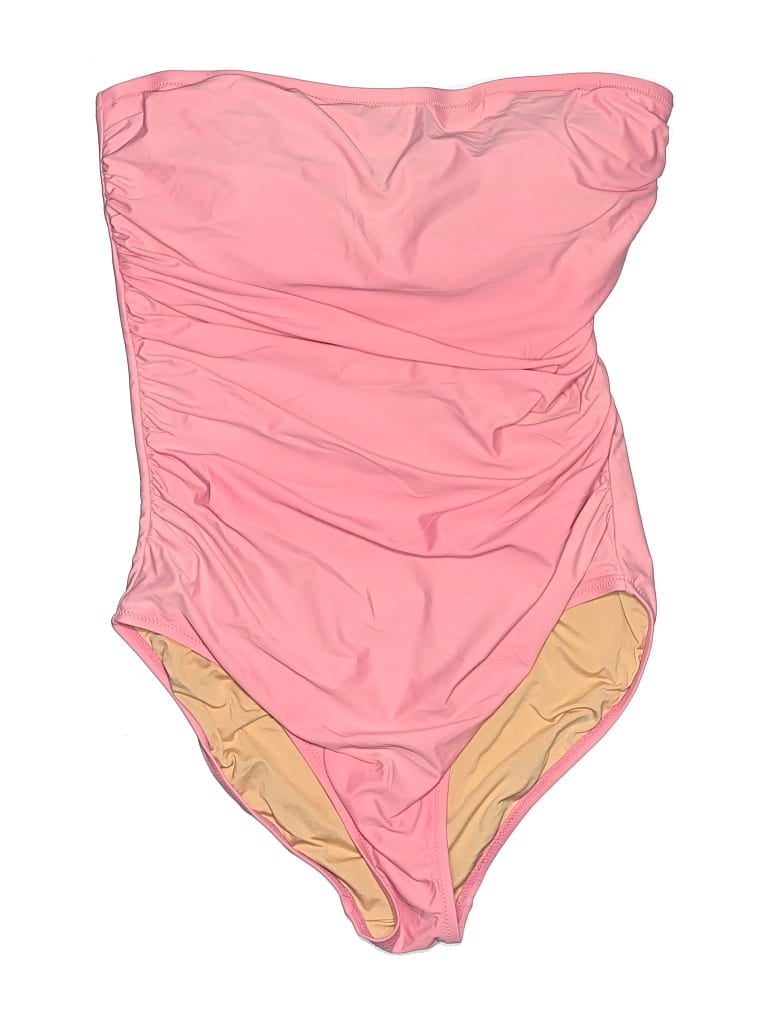 Pre-owned Jcrew One Piece Swimsuit In Pink