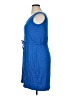 Serra Solid Blue Casual Dress Size XL - photo 5