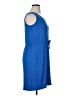 Serra Solid Blue Casual Dress Size XL - photo 4