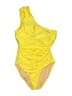 J.Crew Solid Yellow One Piece Swimsuit Size 14 - photo 1