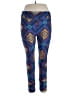 Lularoe Print Blue Leggings Size 1X (Tall & Curvy) - photo 1
