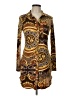 Timing Paisley Brown Casual Dress Size L - photo 1