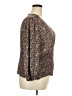 Eclair 100% Polyester Brown 3/4 Sleeve Blouse Size 3X - photo 4