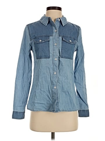 Forever 21 Long Sleeve Button-Down Shirt (view 1)