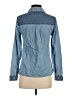 Forever 21 Blue Long Sleeve Button-Down Shirt Size S - photo 2
