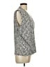 Liz Claiborne Silver Sleeveless Blouse Size L - photo 4