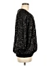 Zara 100% Polyester Black 3/4 Sleeve Top Size M - photo 4