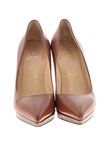 Christian Louboutin Leather Pigalle 100mm Pumps (view 2)