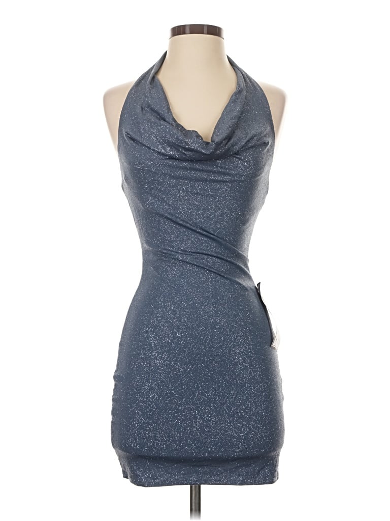 B Darlin Cocktail Dress In Gray