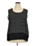 Rafaella Black Sleeveless Blouse Size 3X - photo 1