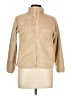 Uniqlo 100% Polyester Solid Gold Ivory Faux Fur Jacket Size 13 - photo 1
