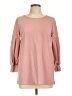 SODA 100% Polyester Pink Long Sleeve Blouse Size L - photo 1