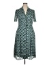 Jason Wu 100% Polyester Print Blue Casual Dress Size 14 - photo 1
