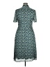 Jason Wu 100% Polyester Print Blue Casual Dress Size 14 - photo 2