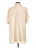 DR2 100% Polyester Ivory Short Sleeve Blouse Size L - photo 2