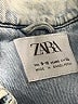 Zara Blue Short Sleeve Button-Down Shirt Size 9 - 10 - photo 3