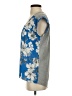 BCX 100% Polyester Blue Short Sleeve Blouse Size S - photo 5