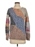 Nic + Zoe Color Block Multi Color Brown Pullover Sweater Size XS - photo 1