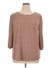 Adrianna Papell Brown 3/4 Sleeve Top Size 1X - photo 1