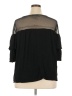 Green Envelope Black 3/4 Sleeve Top Size 2X - photo 2