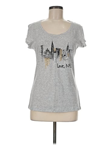 New York & Company Short Sleeve T-Shirt (view 1)