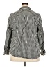 Ellos 100% Cotton Checkered-gingham Black Long Sleeve Button-Down Shirt Size 18 - photo 2