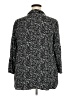 Woman Within 100% Rayon Stars Black 3/4 Sleeve Button-Down Shirt Size 22 - 24 - photo 2