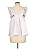 Wyse 100% Polyester White Sleeveless Blouse Size 10 (4) - photo 2