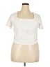 Unbranded Ivory Short Sleeve Top Size 2X - photo 1