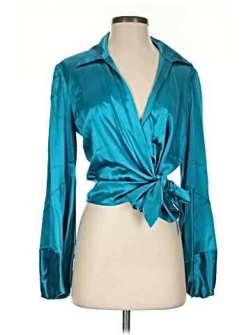 Lafayette 148 New York Long Sleeve Silk Top (view 1)