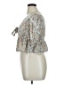 True Craft Ivory Gray 3/4 Sleeve Blouse Size XL - photo 5