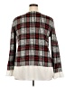 Elle 100% Acrylic Plaid Red Pullover Sweater Size XXL - photo 2
