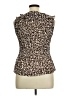 Sunny Leigh 100% Polyester Brown Sleeveless Blouse Size XL - photo 2