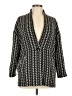 Ellison Chevron-herringbone Black Blazer Size M - photo 1
