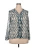 Jaclyn Smith 100% Polyester Teal 3/4 Sleeve Blouse Size XXL - photo 1