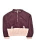 Justice 100% Polyester Color Block Purple Track Jacket Size 8 - photo 1