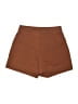 SPANX Solid Brown Shorts Size XS - photo 1