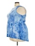Suzanne Betro Blue Sleeveless Blouse Size 3X - photo 5